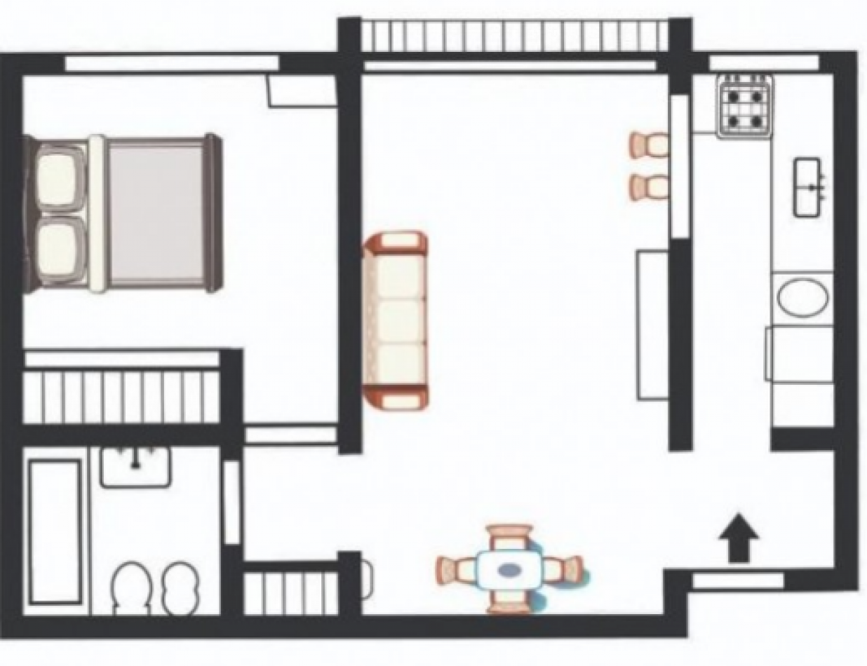 Departamento 2 ambientes Reciclado en Venta Centro Mar de Plata