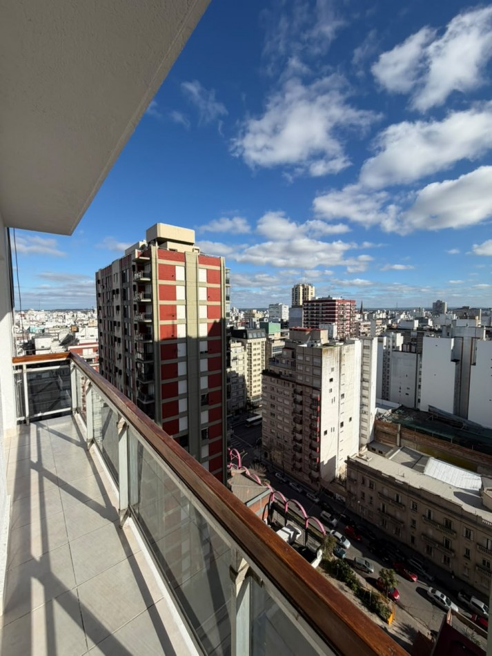 2 ambientes c/balcon y Cochera. Vista al mar y panoramica , punta Iglesia, mar del plata