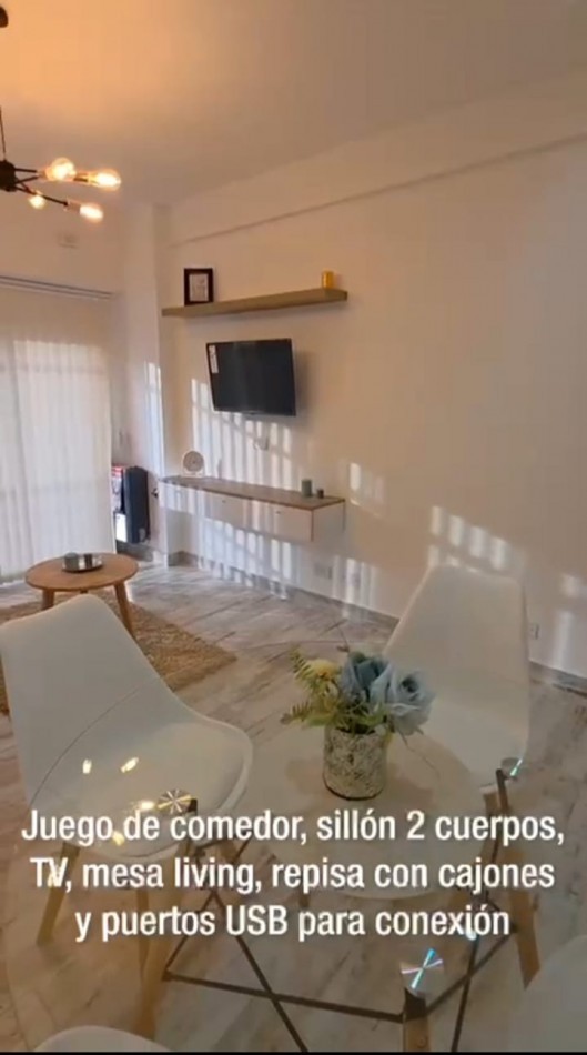 2 Amb.c/Depend. COCHERA. Al frente c/Balcon. Amoblado. Santa Fe y Rivadavia